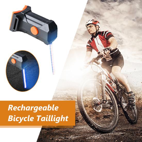 Задний фонарь велосипеда для подседельного штыря Перезаряжаемый USB-сигнал предупреждения о безопасности Светодиодный задний фонарь с несколькими режимами освещения Водонепроницаемая сигнальная лампа указателя поворота