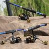 Telescopic Fishing Rod 5.0:1 Speed Metal Spool Fishing Reel Bass Freshwater Saltwater Outdoor Travel Fishing Tackle Rod Combo