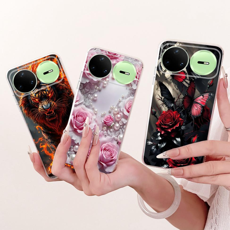 6,84'' Прозрачный чехол для Huawei Nova 15 Pro Чехол Модный Милый Расписной Мягкий Корпус Телефона для Huawei Nova 15Pro KLE-AL00U