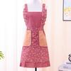 Flower Chef Apron Breathable Cooking Baking Bibs New Catering Work Clothes  for Women Girl