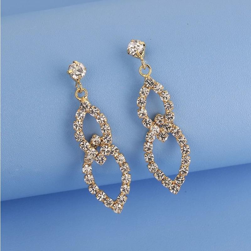 Свадебные серьги, популярные серьги с бриллиантами, цепочка с кисточками и бриллиантами, серьги-гвоздики для невесты