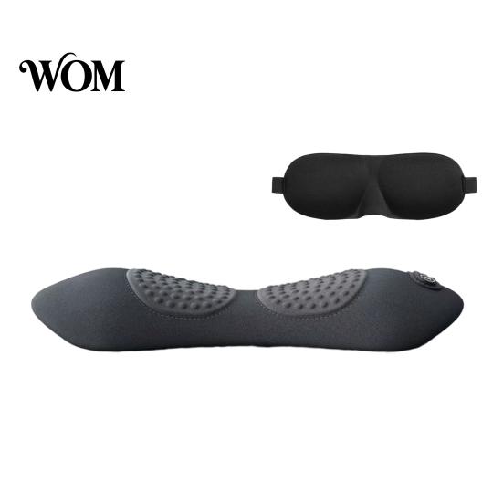 Lower Back Support for Long Driving 3-in-1 Lumbar Pillow, Triple Fusion Massager with Heat, Vibration, Electric Cushion Lift, Ergonomic Waist Sciatica