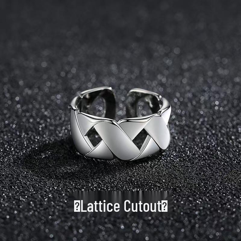 Men's Adjustable Retro Hip-Hop Index Finger Ring - Open, All-Match Single Trend Ring