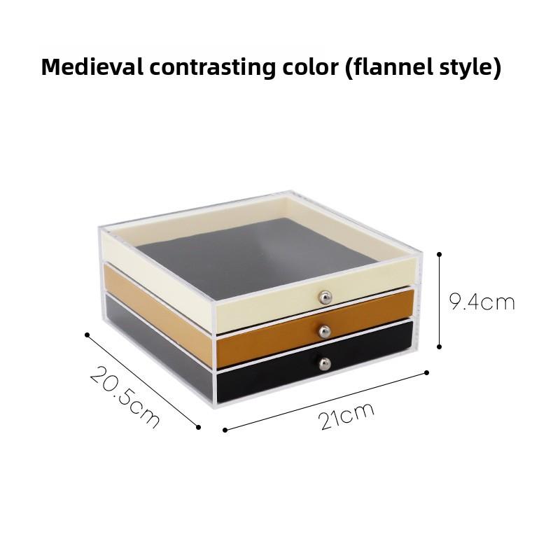 Коробка для хранения, Шкатулка для украшений, Мелкие предметы, Хранение помады, Многослойные прозрачные серьги, Серьги-гвоздики, Аксессуары, Органайзер