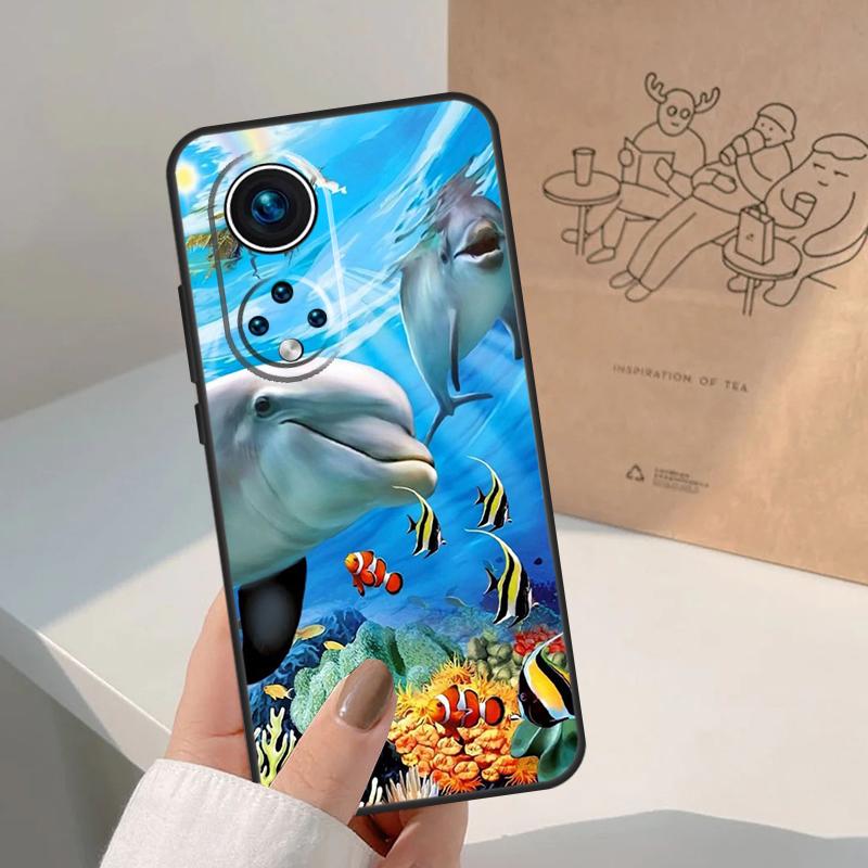 Милый Дельфин Океан Для Honor Magic 8 Pro 5 6 7 Lite Чехол Для Honor Win RT 200 400 50 70 90 X8b X9a X9b X9c X9d