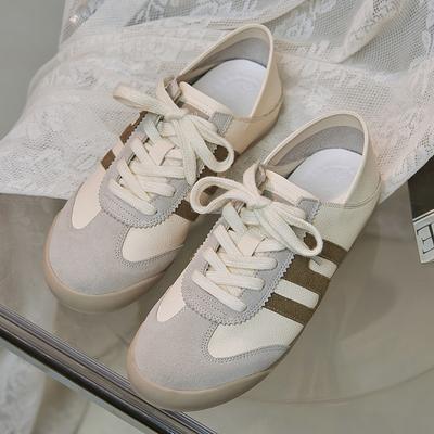 Обувь Dexun из натуральной кожи женская 2025 года, новые летние тонкие дышащие туфли для спорта и отдыха, ретро-туфли на плоской подошве белого цвета