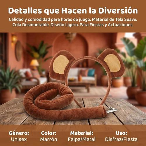 Monkey Headband Costume Accessories For Kids With Ears And