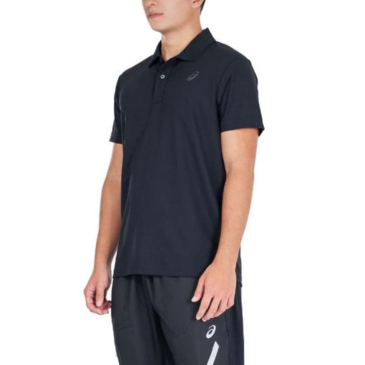 Asics Мужские рубашки-поло Черный воротник-поло Умеренный Другое 2031C955-001