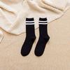 Unisex Men Woman Socks Casual Fashion Striped High Quality Cotton Socks Women Soft Breathable Harajuku Streetwear White Socks