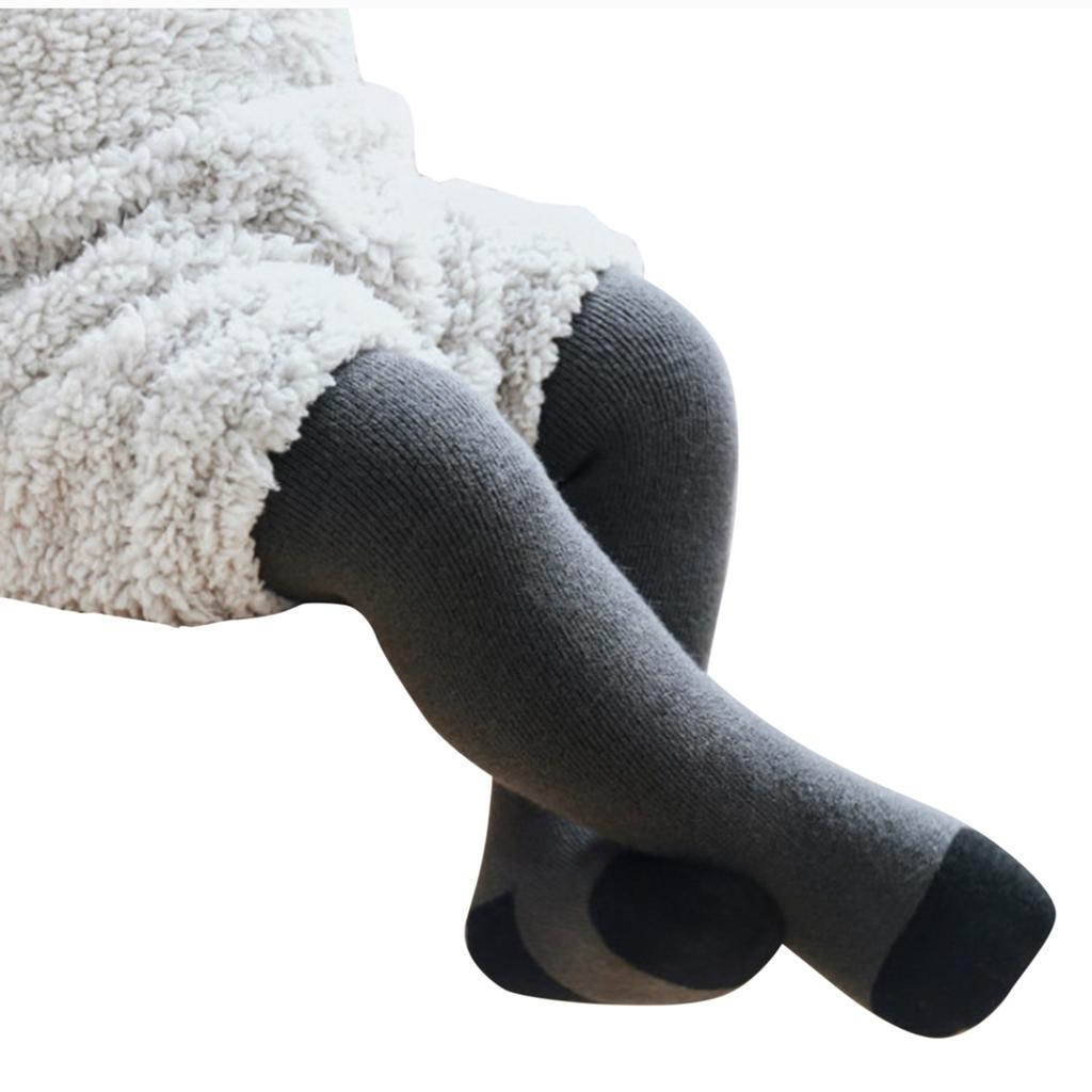 Зимние детские утолщенные теплые флисовые длинные штаны для девочек на подкладке, леггинсы