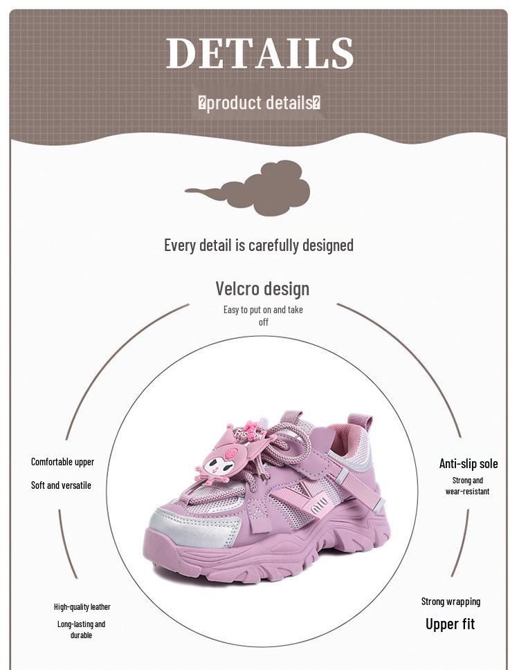 Дышащие сетчатые спортивные туфли для девочек 2026 - Легкие, с мягкой подошвой, Осенний стиль