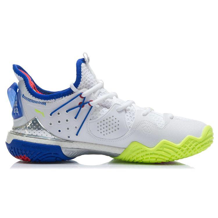 Li Ning Battle Axe 3 Non-Slip Breathable Low-Top Badminton Shoes Unisex Shoes White AYAR025-1