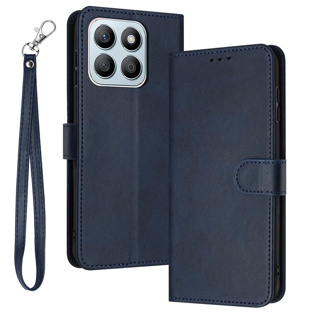 Для Honor X8c 4G Чехол Книжка Подставка PU Кожа Кошелек Чехол для Телефона Текстура Теленка