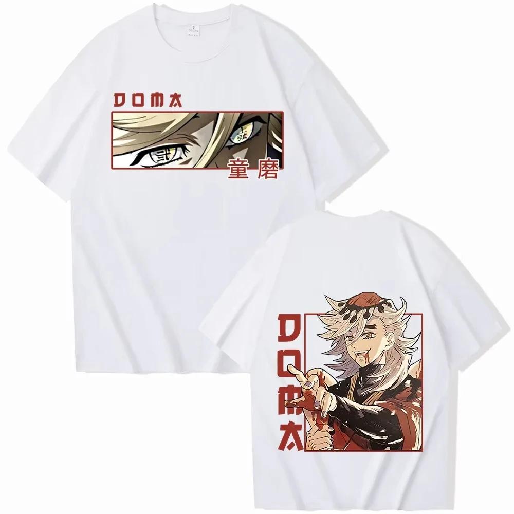 Hot Sale Anime Peripherals Demon Slayer Manga Graphic Print Short-sleeved Men Women Cotton Comfortable Soft  Loose Casual Oversized Top Summer New Tee