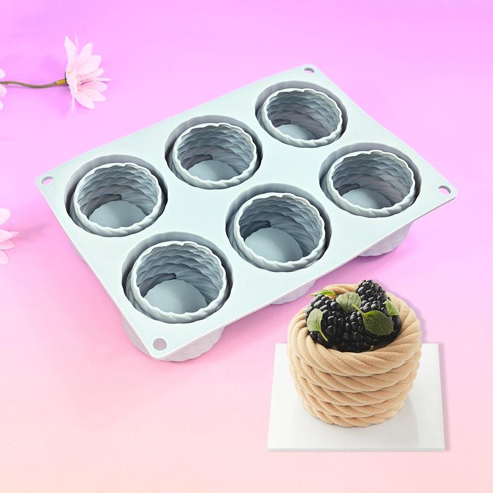 Hemp Rope Flower Basket Scented Candle Molds Easy Release Chocolate Baking Mold Wedding Dessert