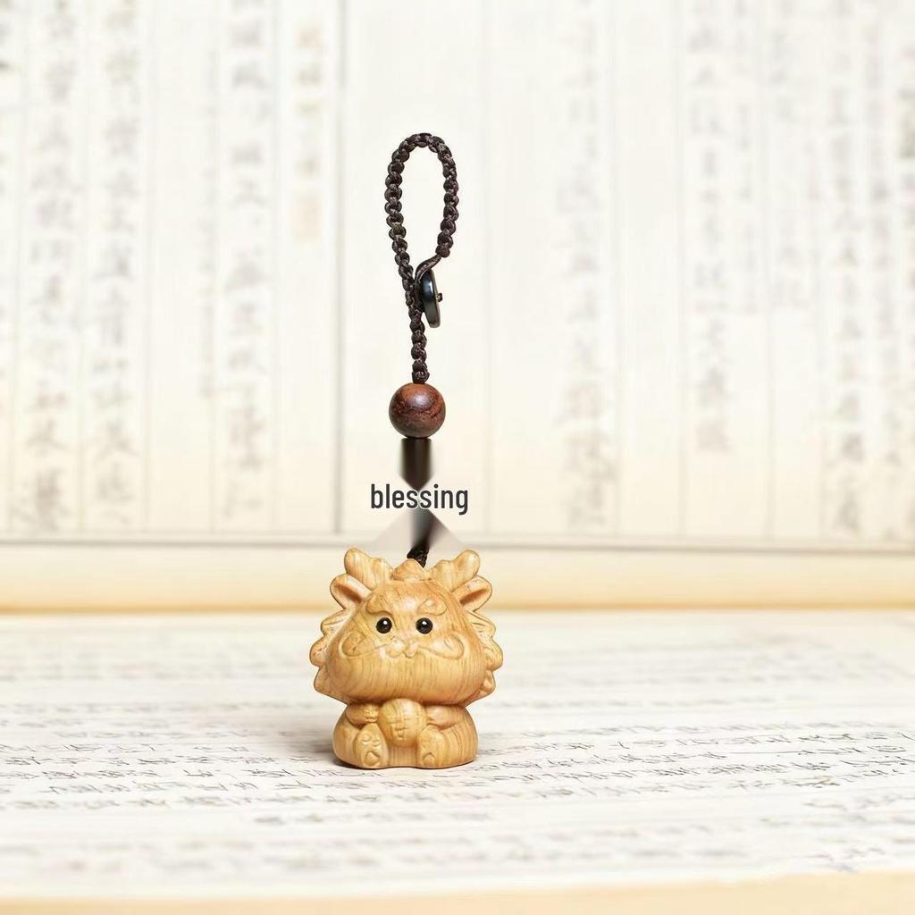 Деревянный брелок для телефона и брелок для ключей в виде мультяшных знаков зодиака для пары