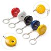 1PC 150CM 60Inch Retractable Soft Cloth Ruler Sewing Tailor Band Mini Tape Measure Sewing Keychain Key Ring Measuring Tool