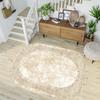 Digital Printing Washable LEATHER Base Oval Living Room Carpet RVG3199-SD753