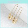 Fashionable Alloy Geometric Pin Earrings Trendy Street Style Jewelry 2022