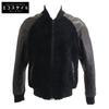 EMMETI ELIOT/Elliot Lamb Leather X Mouton Boa Switch Zip-Up Blouson Jacket 48 blackUsed