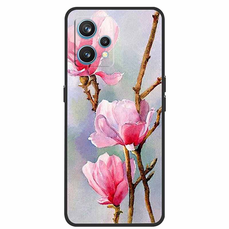 Чехол для Realme 9 RMX3521 Ударопрочный Мягкий силикон ТПУ Задняя крышка Для телефона Realme9 4G Чехлы Realme 9 6,4 дюйма Милый мультяшный чехол-сумка