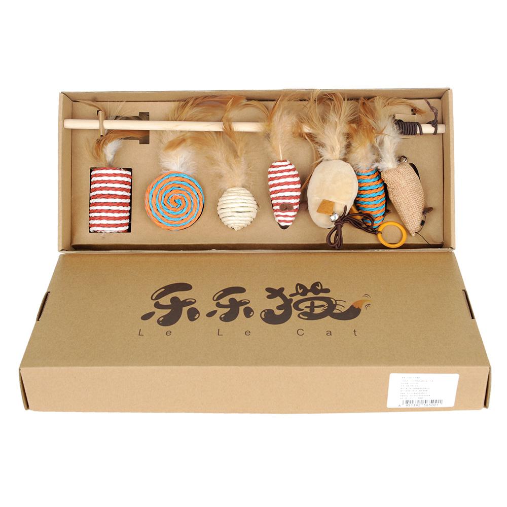 HOOPET Pet игрушки для кошек gatos игрушка длинные стержни волос мышь забавный котенок кошка игрушка набор