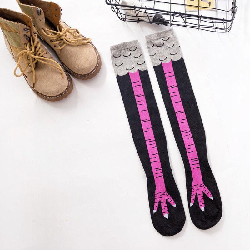 Creative Chicken Paws Feet Socks Funny Cartoon Cotton Stocking Cute Over-the-knee Socks Multiple Colors Stockings New Arrivals
