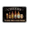 INEED Vintage Beer Metal Sign Poster Wall Decor Tin Sign Decorative Plate Iron Plaques Club Bar Home Man Cave Retro Decor