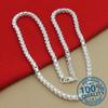 Man Chain Silver Color Geometric Box Chain Necklace For Women Fashion Unisex Jewelry Choker   Collares Para Mujer