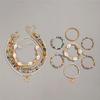 Star Bohemian Style Necklace Rice Bead Necklace Bracelet Set  Beach Jewelry
