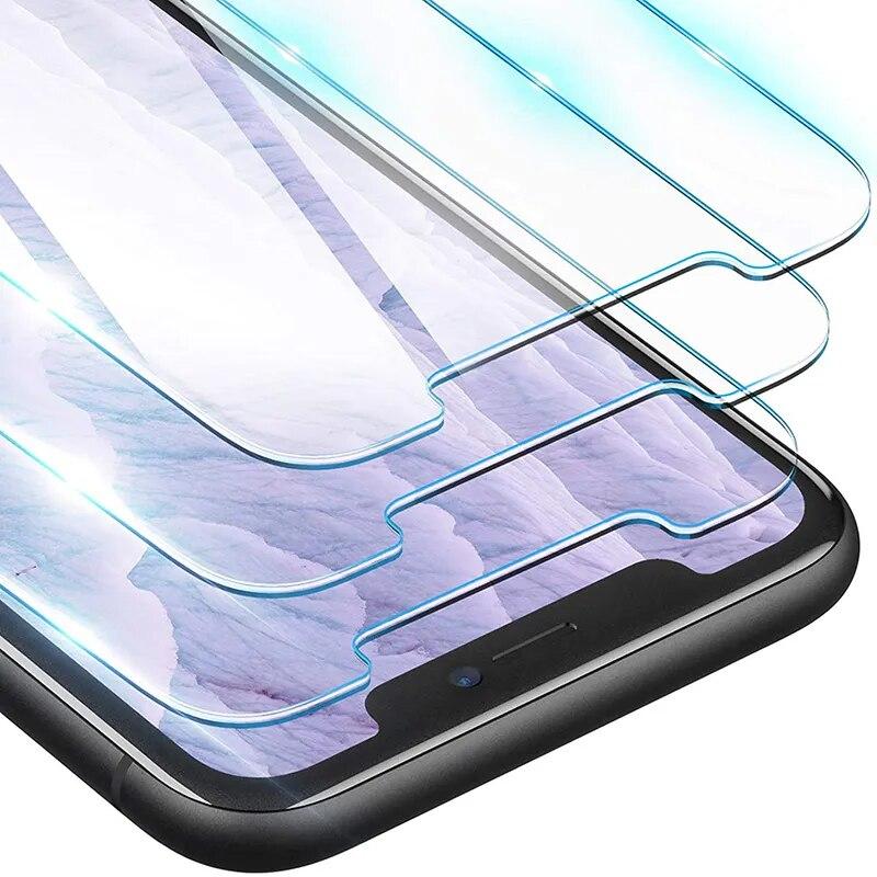 Защитное стекло для iPhone 13 11 12 Mini 15 14 Pro Max, 4 шт., защитное стекло из закаленного стекла для iPhone 6S 7 8 Plus XR XS Max