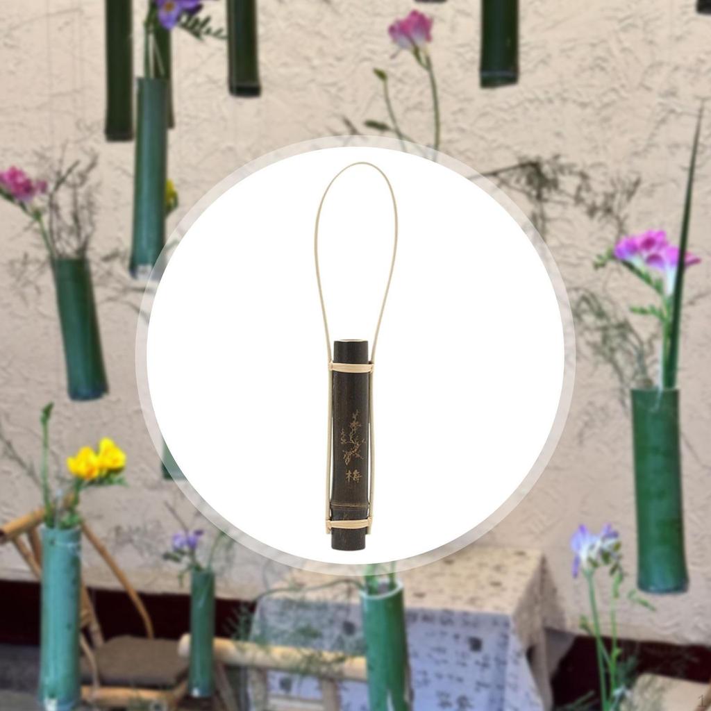 Bamboo Flower Vase Table Centerpiece Decorative Tabletop Ornament Modern Minimalist Design