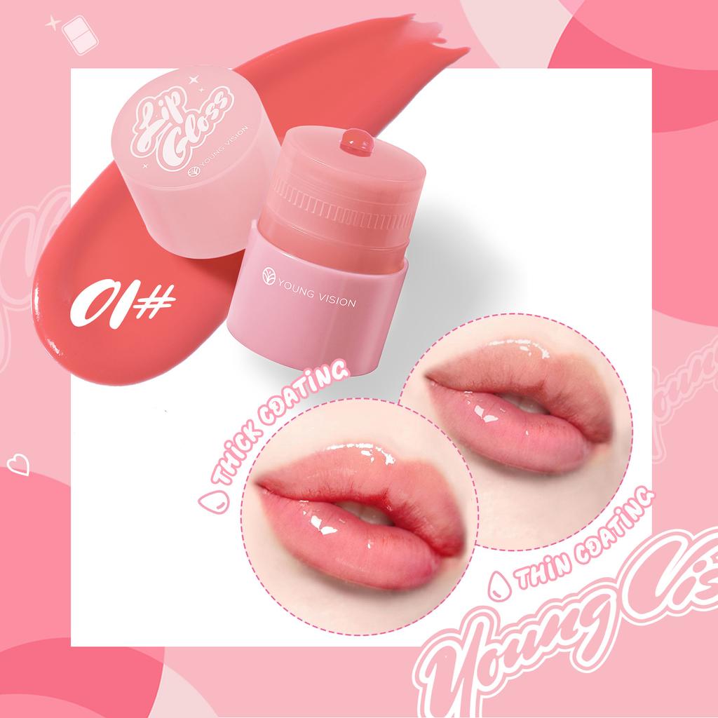 YOUNG VISION 1 шт. Twist Lip Gloss Moist Moist Color Lip Gloss Lip Oil