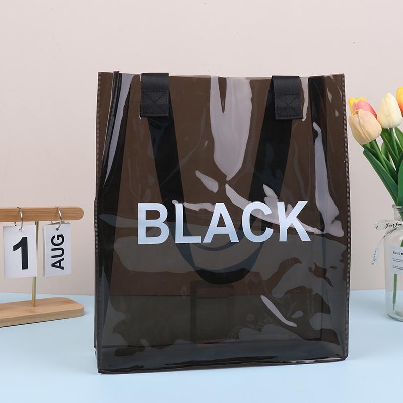 Прозрачная сумка-тоут Водонепроницаемая ПВХ сумка-желе через плечо Сумки для хранения большой вместимости Пляжная сумка для плавания