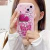 Wave Edge Silicone Case for Oppo A58 A78 A38 Samsung A54 A34 A24 A14 iPhone 15 14 Redmi Note 12 11 10 Infinix Note 30 Funda Milk Tea Bear Bunny Cover