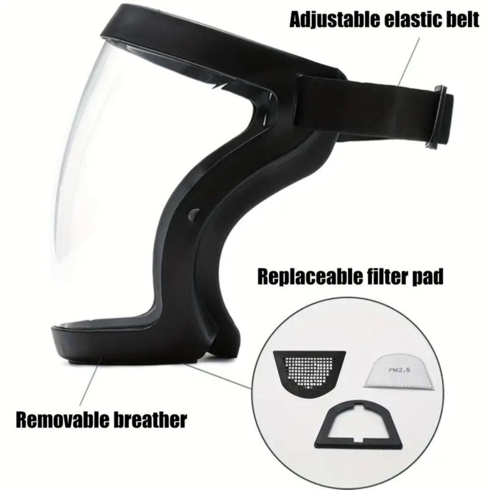 Full Face Motocross Mask Anti-Splash Space Spherical Goggles HD Protective Face Mask Headgear