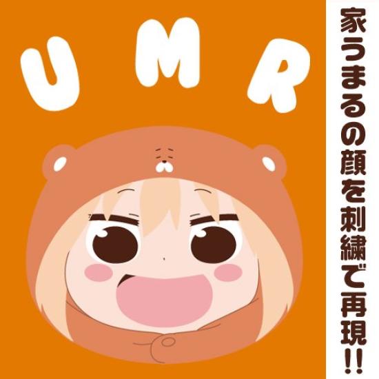 Футболка-поло с вышивкой Umaru, оранжевая и черная, размер M, Himouto!Умару-тян