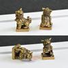 Feng Shui Decoration Attracts Wealth Keychain Pendant Lion Seal Lion Figurines Lion Ornaments