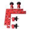 [New Model] 90-Degree Corner Clamps, 160x160mm, Aluminum L-Shaped Square with Inch/Millimeter Graduations, DIY Tool, Wood Fixing Auxiliary Tool