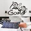 Gamer Wall Sticker Removable Wall Decoration Sticker Wall Decor Gamer Decorations Home Playroom