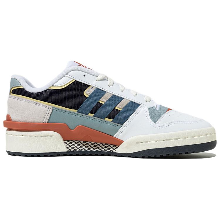 adidas Форум Exhibit Low 2.0 Белые почти синие кроссовки унисекс Magic Grey Cloud-White FZ5596