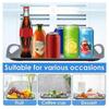 Non Slip Food Serving Tray with Non-Slip Handle Rectangle Gripping Nubs Food Trays Shatterproof Plastic Dinner Trays 3pc
