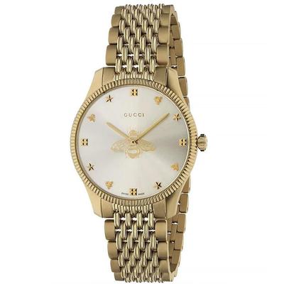 YA1264155 G-Timeless Женские часы из стали золотистого оттенка