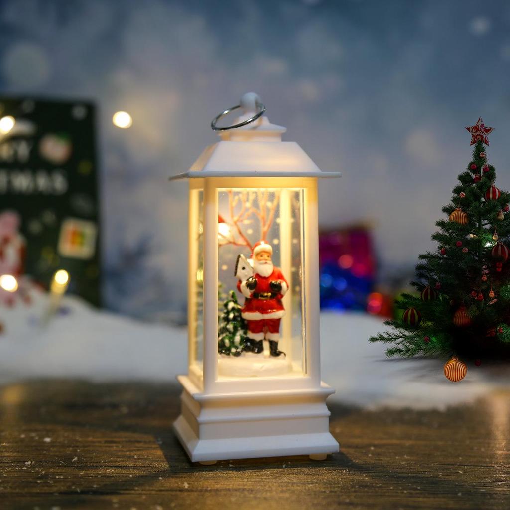Christmas Festive Lantern: Small Night Light & Table Ornament