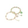 With Butterfly Pendant Glass Beads Bracelet Sweet Women Bangle Korean Style Bracelet  Girls