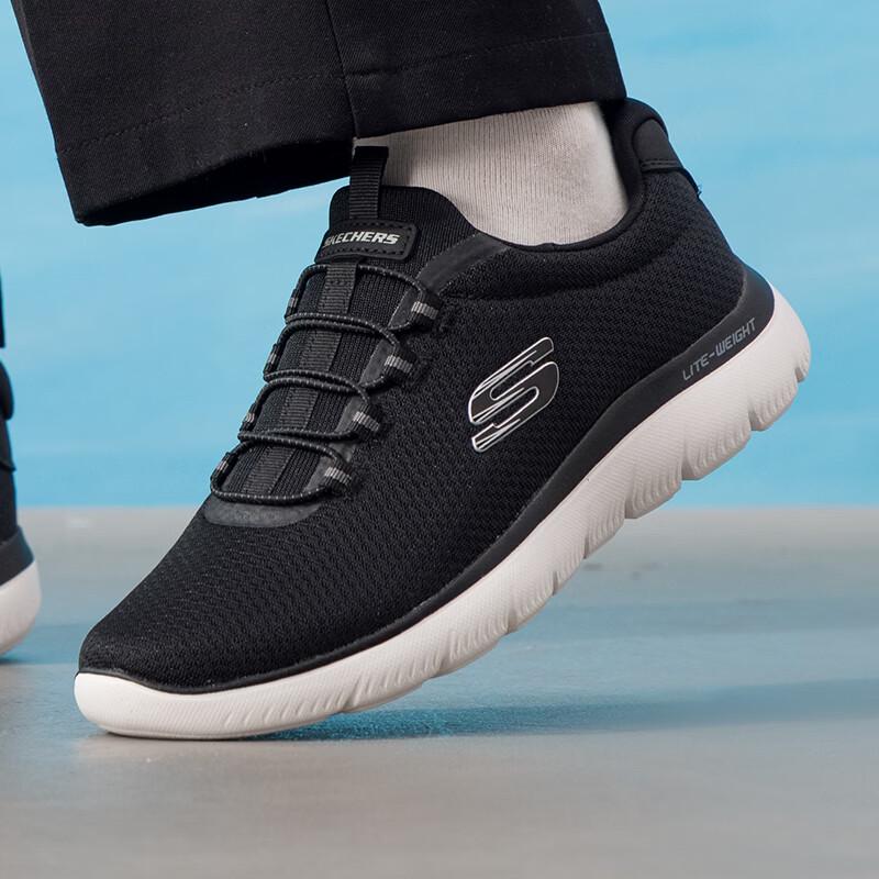 Skechers Мужская спортивная повседневная обувь для ходьбы 233049-BKW