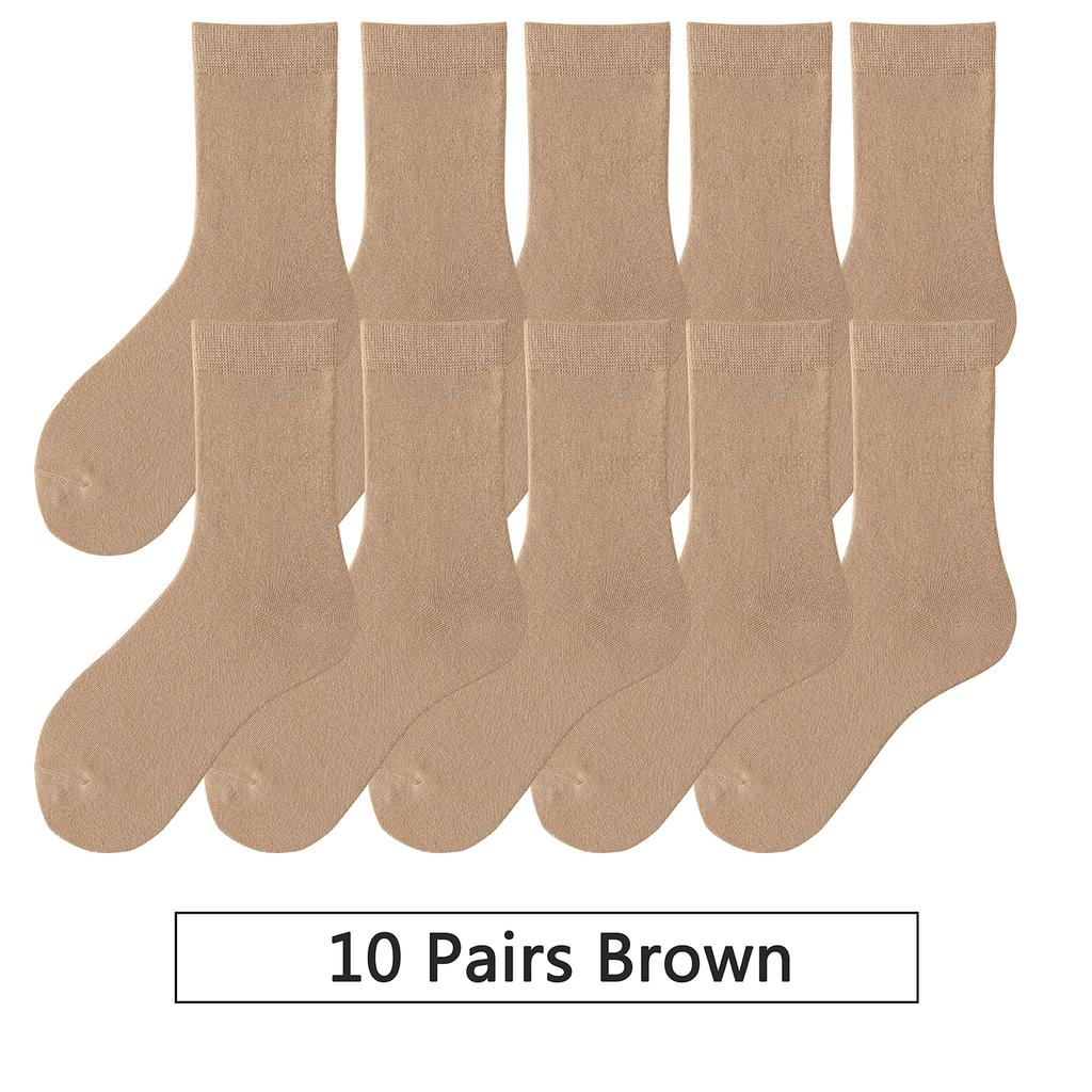 10 пар/лот Новые женские хлопковые носки Мужские носки Однотонные Осенние Весенние Для женских Мягкие Дышащие Разноцветные Девичьи