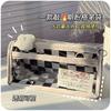 1 Pc Checkerboard Tranaparent Pen Bag Large Capacity Pencil Case School Supplies Cute Korean Stationery for Students ZPG