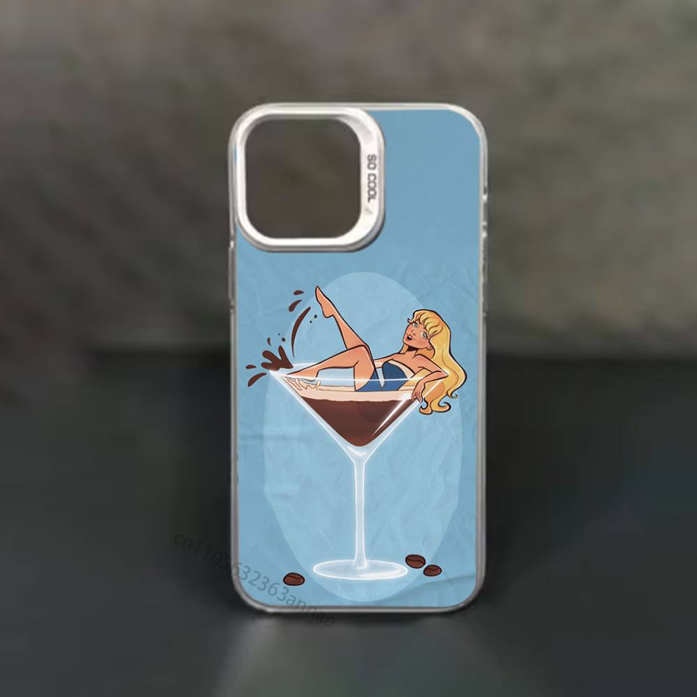 S-sabrina C-Carpenter Cartoon Phone Case for iPhone 15 16 Pro Max Air SE 11 13 Pro 14 Plus 12 11Pro 15Pro Max 16e Cover