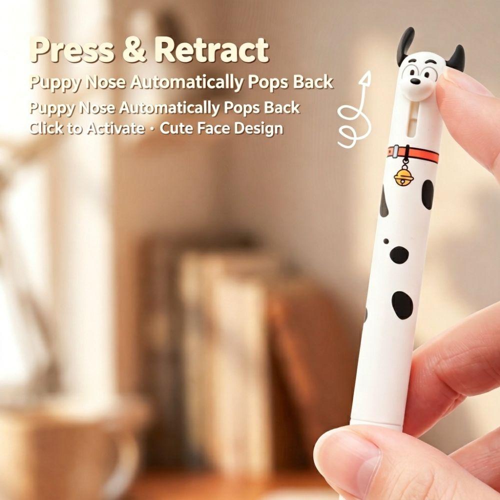 Anti Slip Silicone Grip Kawaii Puppy Pen 0.5mm ST Tip Creative Writing Pen School Supplies